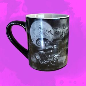Disney The Nightmare Before Christmas Black White Printed Mug NWT